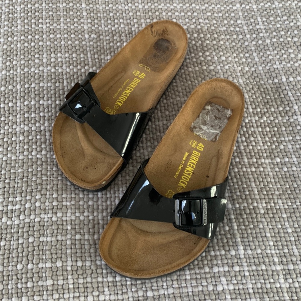 Birkenstock flip-flop with the cork padding